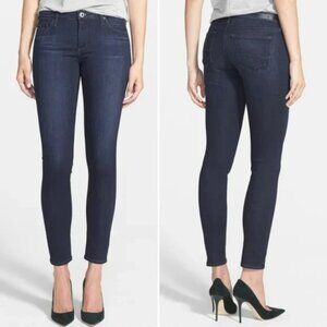 AG Adriano Goldschmied Womens 27 The Legging Ankle Super‎ Skinny Jeans Dark Wash